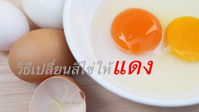 เทคนิคเปลี่ยนสีไข่ให้แดง ฟองโต เป็นที่ต้องการของตลาด